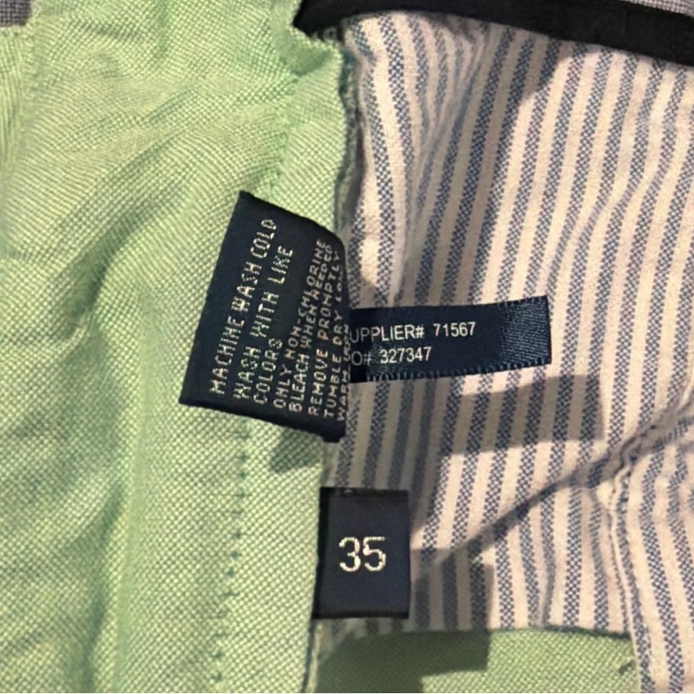 Polo Ralph Lauren Shorts‎ Mens 32 Chino Flat Front Light Green 10